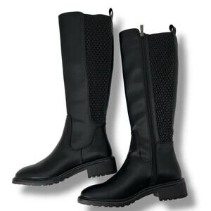 Kenneth Cole Reaction Black Over the Knee Boots